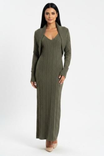 GREEN DRESS SET