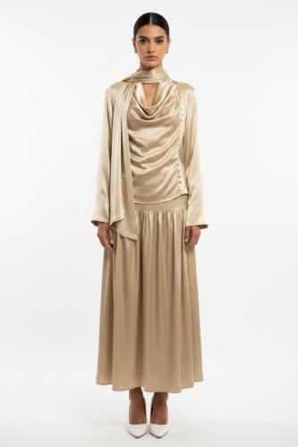 Shiny beige set