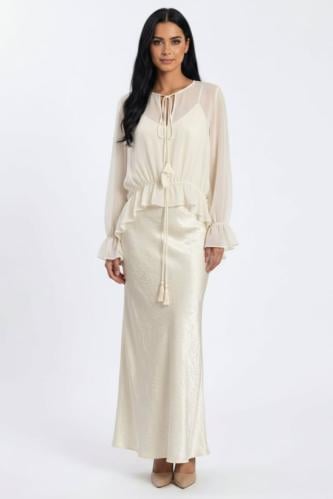 SILK OFF-WHITE DRESS