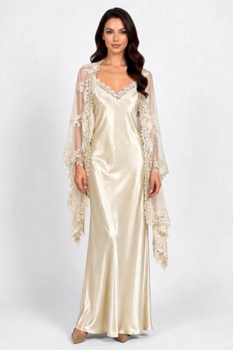 OFF-WHITE SILK DRESS