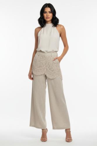 LIN LACE LAYERED PANTS