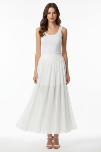 white skirt