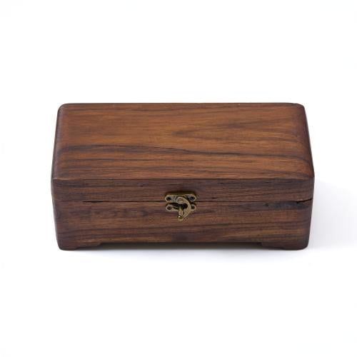 Large plain rectangular wooden box
