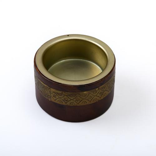 Decorative wooden incense burner
