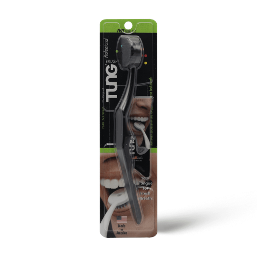 فرشاة تنظيف اللسان + عينة مجانية من الجل TUNG
