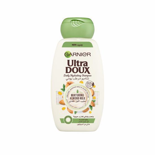 غارنيه الترا دو شامبو مرطب يومي بحليب اللوز 600 مل