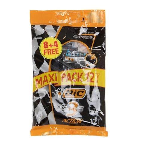 بيك ماكينة حلاقة 3شفرة للرجال حساسة 8+4حبة