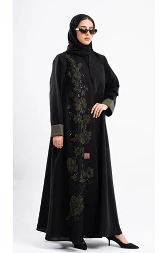 Hasnaa Abaya عباية وهاجة باللون الزيني