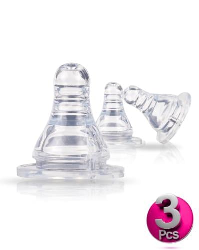 8232-L-3 حلمات سليكونية L بكرتBaby zone