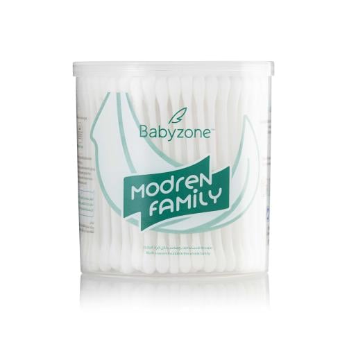 8412-قطن أذان 200عود Baby Zone بلاستيك Family