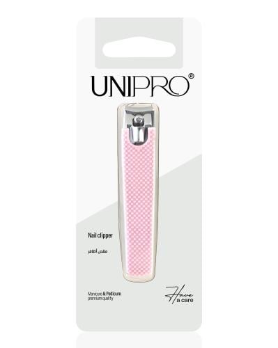 4803-مقص اظافر 8 سم UNIPRO بمقبض مطاطي ملون