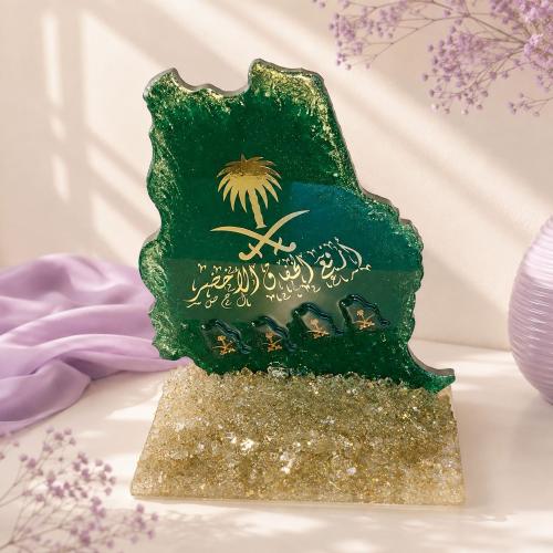 خريطة السعودية خشب وريزن