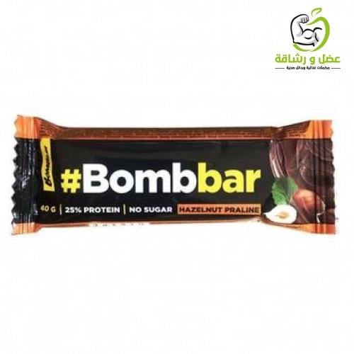بومبار بار بروتين بالبندق