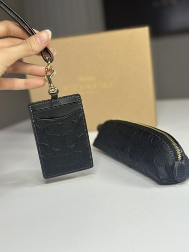 كوتش طقم ليميتد ادشن من كارد هولدر ومحفظه- اسود سج...