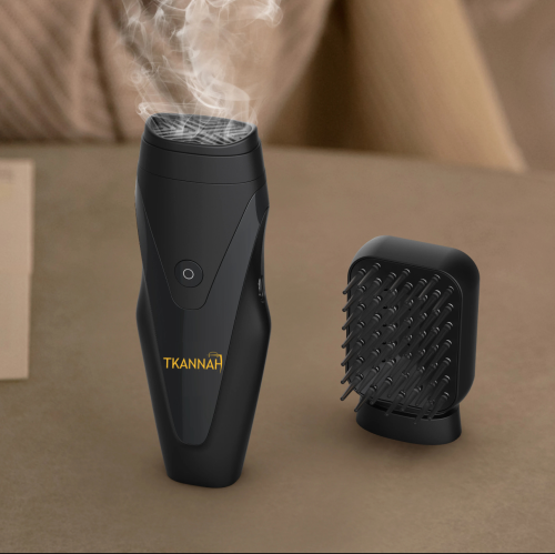 مبخر متنقل قابل للشحن بدون فحم مع اكسسوار للشعر