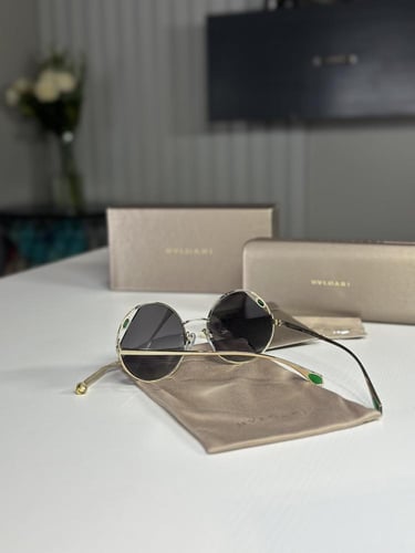 نظارة بولقاري بهيكل خفيف من الستيل وتصميم دائري فخ...