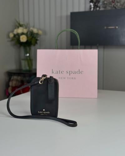 كيت سبيد حامل بطاقات بسحاب جانبي