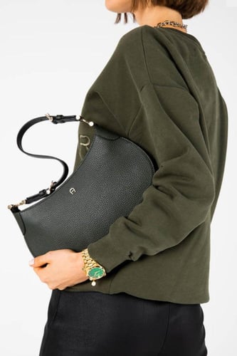 اجنر شنطة كتف هوبو ديليا Delia S Hobo bag grained...