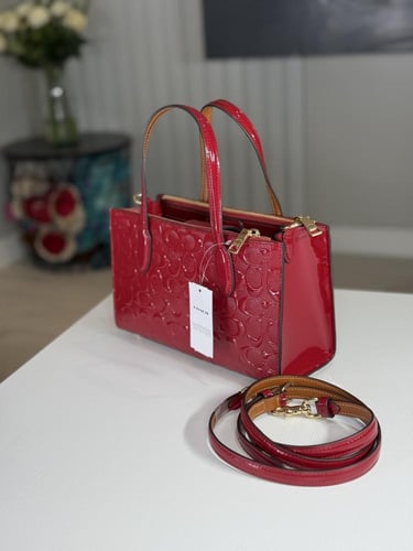 شنطة كوتش نينا سجنشر توت Nina Small Tote Bag CV400...
