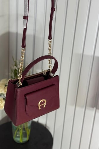 شنطة اجنر بوكت برجندي LORENA HANDBAG M burgundy ai...
