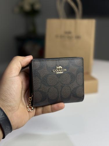 Coach Signature Brown women's wallet
