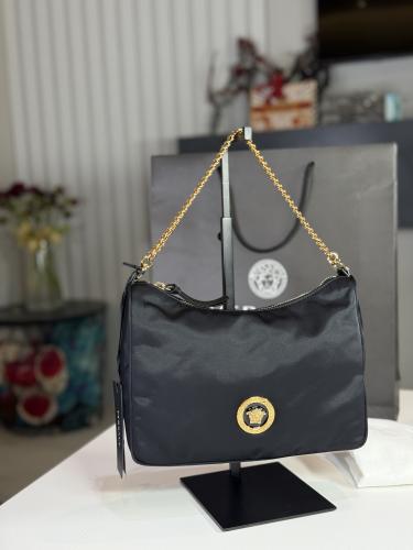 شنطة فيرزاتشي ميديم كتف باللون اسود Nylon Tribute...