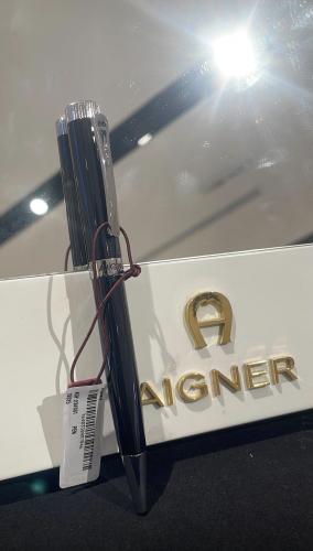 قلم اجنر بلاك ستامب اسود وفضي