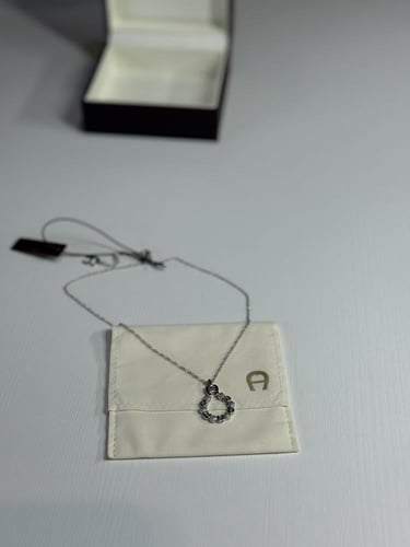 سلسلة اجنر باللون الفضي مرصعة باحجار سوارفسكي Aign...