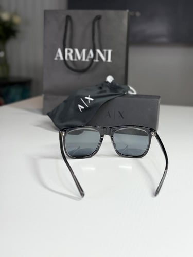 نظارة ارماني رجاليه بفريم بلاستيك فخم رمادي شيك Ar...
