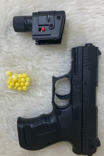 مسدس خرز ربع بلاستك مقوى مع ليزر