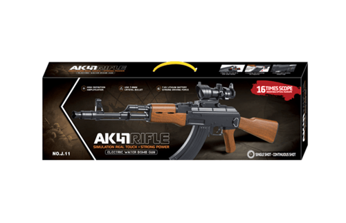 Ak47 خشبي مع سكوب رشاش خرز مائي