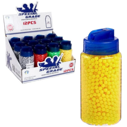 خرز مسدس 6 مل 12 علبه كل علبة تحتوي على 2000 رصاصه