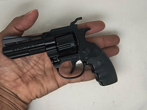 مسدس لعبة حديد طرطعان ربع محالة أسود