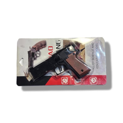 مسدس لعبة حديد طرطعان طراز جلوك أسود وخشبي