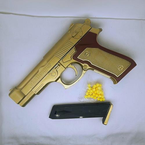 مسدس خرز نص بلاستك 6 مل حمله 12 قطعه لونين