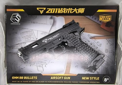 مسدس تيكتكل جلوك خرز حديد وبلاستيك بمخزن مشط اسود