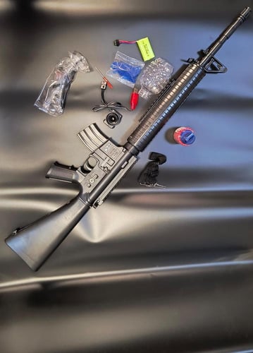 رشاش خرز M16 صلب ومائي أسود بطول 85 سم