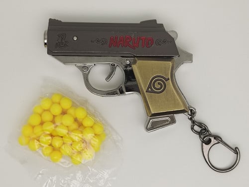 ميدالية مسدس خرز حديد