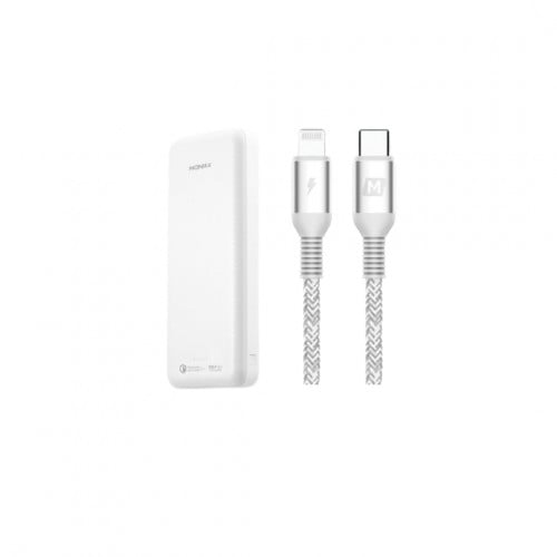 موماكس بطارية بسعة 10000 مع تقنية البي دي + شاحن ا...