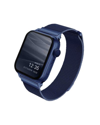 يونيك سوار ساعة ابل ستيل ازرق 39/40 ملم