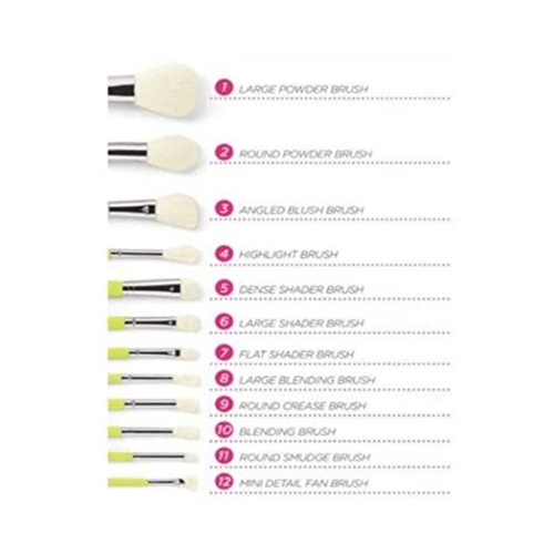 بي اتش - مجموعة فرش مكياج كولور فيستيفال 12 قطعة