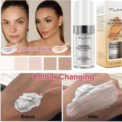 تي ال ام - كريم اساس سحري بخاصية تقنية تغيير اللون...