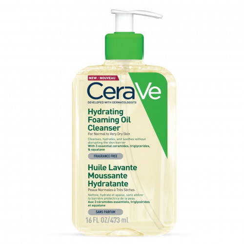 سيرافي - غسول زيتي رغوي مرطب للبشرة العادية والجاف...