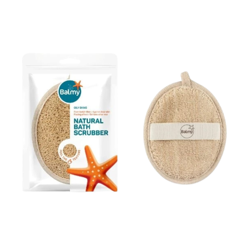 ليفة استحمام طبيعي فرك دائرية من بالمي