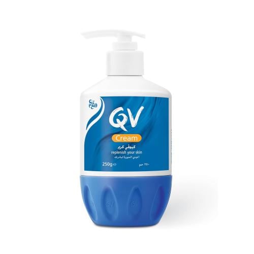 كريم مرطب للبشرة من كيو في - 250 جم
