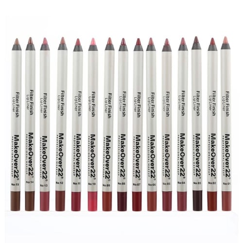 قلم محدد شفاه فلتر مقاوم للماء من ميك اوفر22 - 13