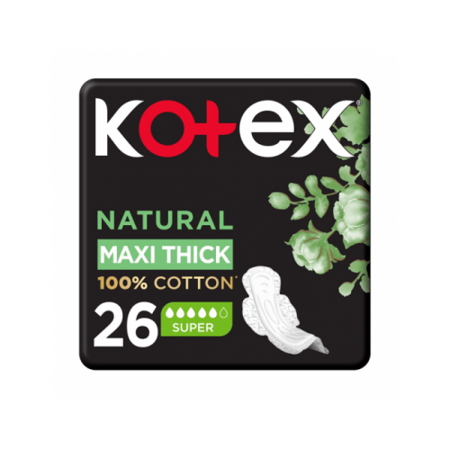 فوط صحية طبيعية ماكسي سميكة سوبر بالأجنحة من كوتكس...