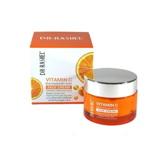 كريم فيتامين سي للوجه ومضاد للتجاعيد دكتور راشيل -...