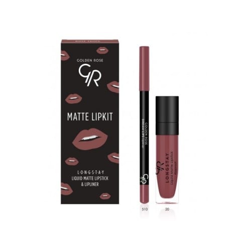 احمر شفاه + قلم محدد شفاه روز تيوب من جولدن روز 1....