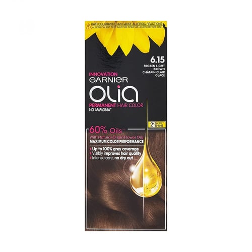 صبغة شعر خالية من الأمونيا بني فاتح ثلجي 6.15 من غ...